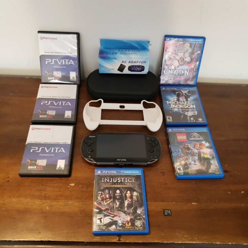 Sony PlayStation Vita Slim Console in Black with 4GB Memory Card Bundle